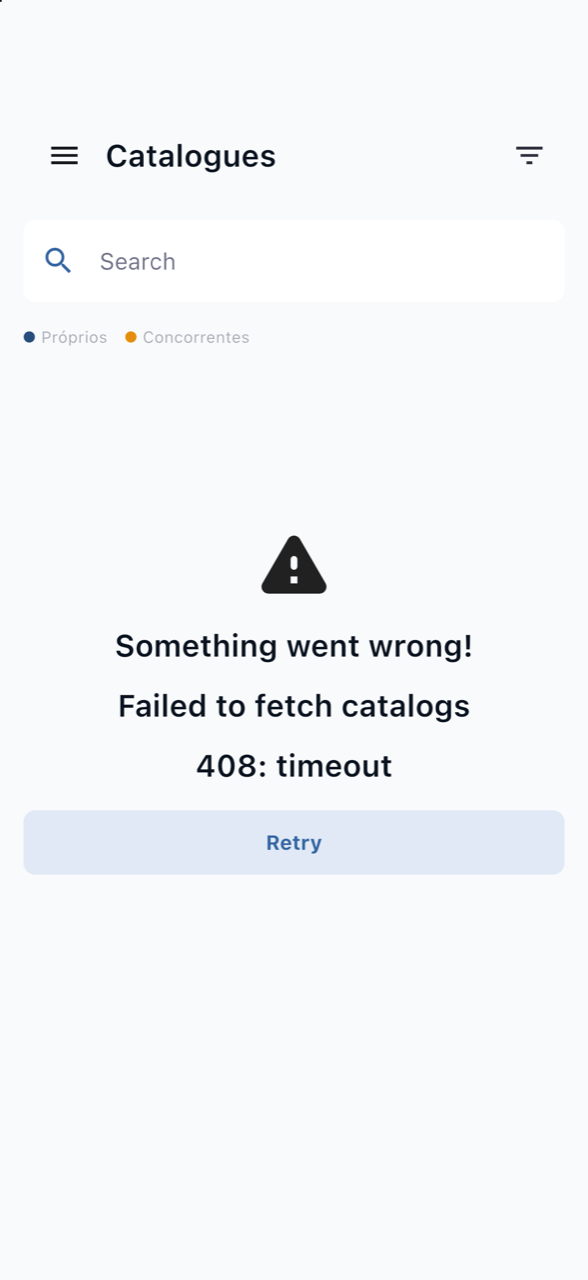 Error loading catalogs