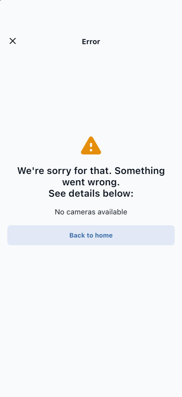 Camera error